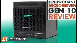 HPE ProLiant Microserver Gen10 REVIEW  IT Creations [upl. by Aradnahc397]