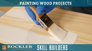 How To Apply A Painted Finish On Wood  Wood Finish Recipe 6  Rockler Skill Builders [upl. by Slayton663]