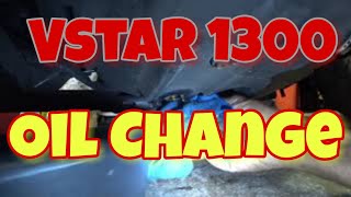 How to change the Oil in a Vstar 1300  Vlog282 [upl. by Riem73]