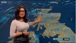 Judith Ralston Reporting Scotland Weather 311215 [upl. by Heshum]